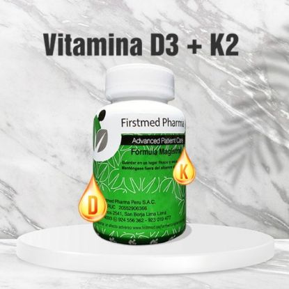 Imagen de Vitamina D3 25.000IU+K2 100MCG